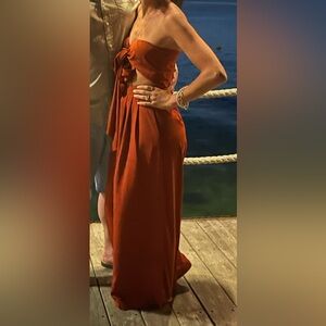 Elegant Rust Orange 2 piece set